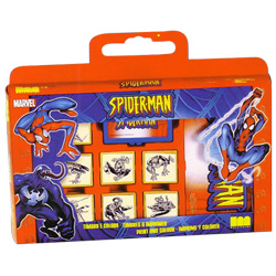 Valisette 7 Tampons Spiderman