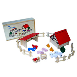King jouet: Jeu de Construction Bois