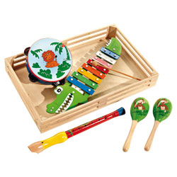 King jouet: Coffret Instruments de Musique en Bois