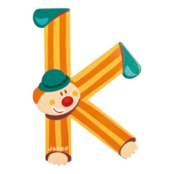 Lettre clown K