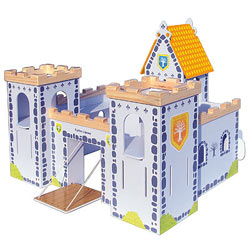 King jouet: Chateau-fort en bois 3 tours