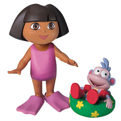 Dora et Babouche dans le bain