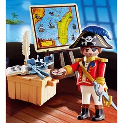 4293-Capitaine pirate avec carte