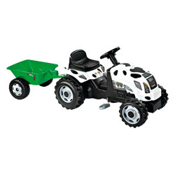 Tracteur vache avec remorque