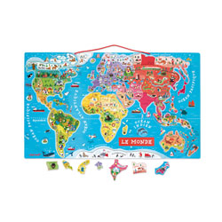 Puzzle en bois Le monde magnétique