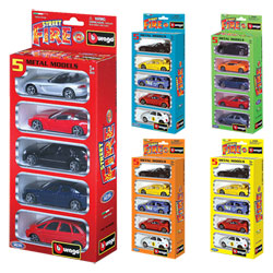 Coffret 5 voitures Street Fire