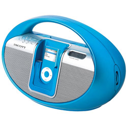 Station radio bleue pour ipod
