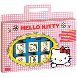 Valisette 7 tampons Hello Kitty