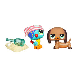 Petshop Duo Perroquet et Teckel