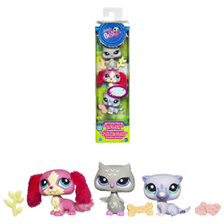Colonne 3 petshop : chouette, cocker, loutre