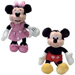 Mickey ou Minnie 25cm