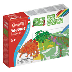 Set de 4 Pochoirs Dinosaures