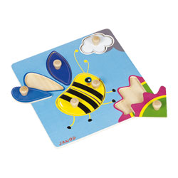 Puzzle Encastrement 6 pièces en bois Abeille