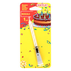 Bougie d'anniversaire musicale