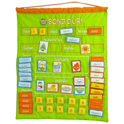 Calendrier d'activités en tissu