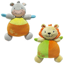 Doudou en éponge avec grelot