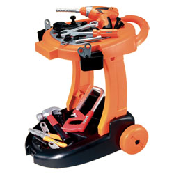 Chariot de bricolage garni
