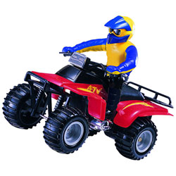 Quad radiocommandé avec personnage