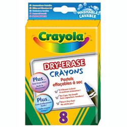 8 Crayons pastels