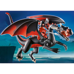 4838-Dragon Avec Flamme Lumineuse