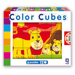 Puzzle cubes - 12 cubes : Maman et ses petits