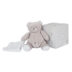Ourson avec mouchoir blanc
