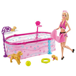Barbie et Chiots nageurs