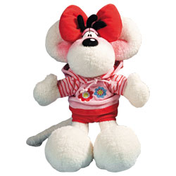 Peluche Diddl ou Diddlina 30 cm