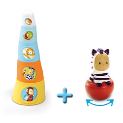 Lot Cotoons Culbuto et Happy tower