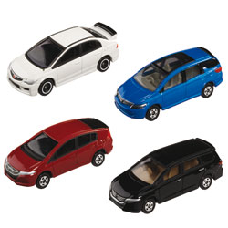 Coffret 4 véhicules Honda