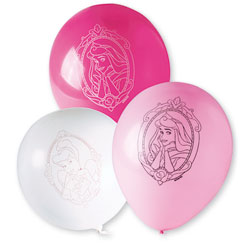 6 Ballons imprimés Princesse