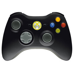 Microsoft Xbox 360 - Manette sans fil Noire