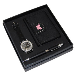 Coffret Montre stylo et porte-feuille