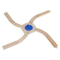 Echangeur et rails en bois