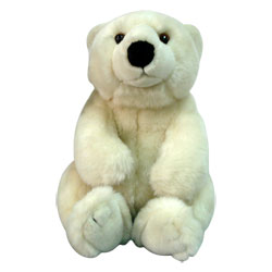Ours blanc assis