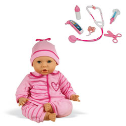 Poupon bébé malade 42cm
