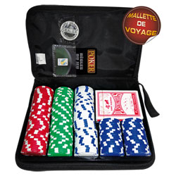 Mallette Poker de voyage 200 jetons