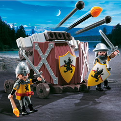 4867-Baliste à 3 projectiles et chevaliers du Lion 