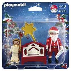 4889-Père Noël Et Petit Ange