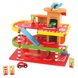 Garage en bois + véhicules