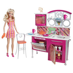 Poupée et Mobilier de luxe - Cuisine