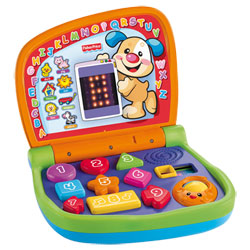 Ordinateur portable rire et éveil