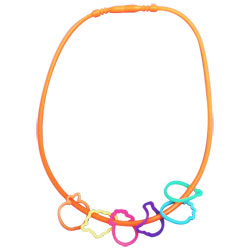 Collier + 6 bagues Crazy Bands