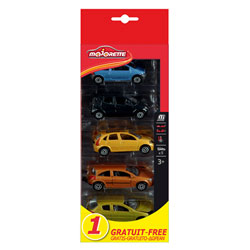 Pack de 5 voitures au 1/64ème