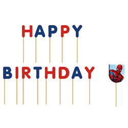 Bougies anniversaire Spiderman