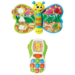 Téléphone et livre papillon Bilingue 