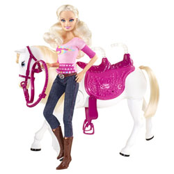 Barbie et son Cheval Trotteur