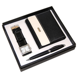 Coffret stylo Montre Et Porte-Feuille