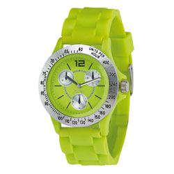 Montre X-Time Verte Anis et Bracelet PU
