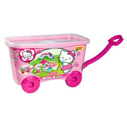 Coffre de briques à roulettes Hello Kitty